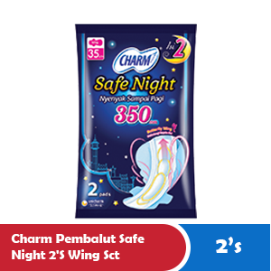 CHARM PEMBALUT SAFE NIGHT 2'S WING SCT 350mm
