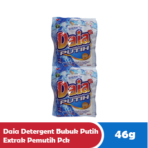DAIA DETERGENT BUBUK PUTIH EXTRAK PEMUTIH PCK 47/43 g