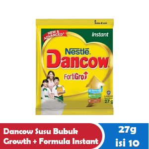 DANCOW SUSU BUBUK GROWTH + FORMULA INSTANT RCG 10X27/26g