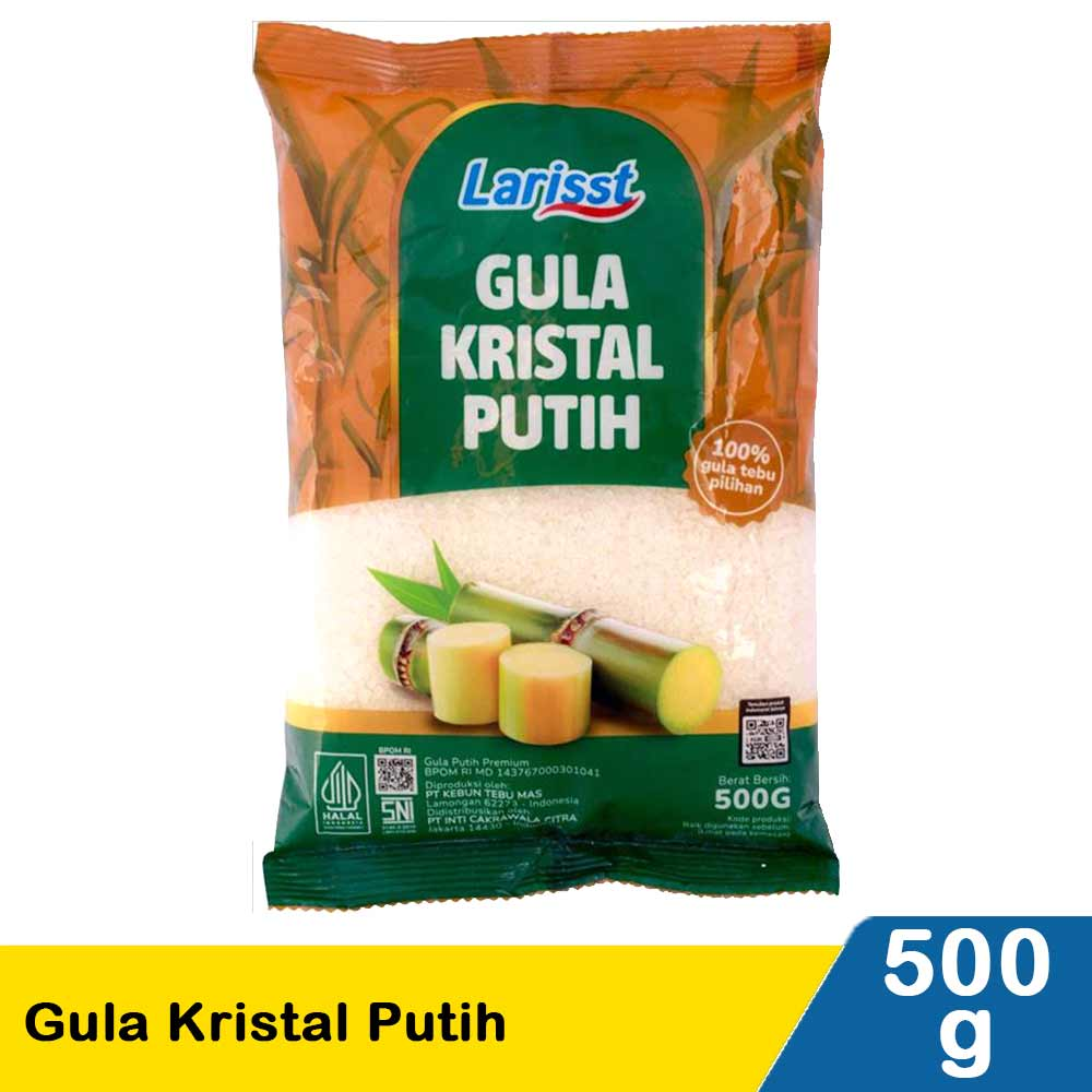 LARISST GULA KRISTAL PUTIH PCK 500g