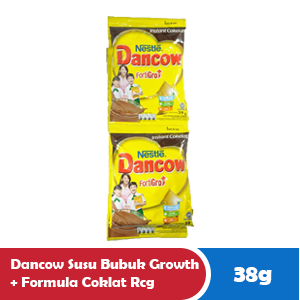 DANCOW SUSU BUBUK GROWTH + FORMULA COKLAT RCG 10X39/38g