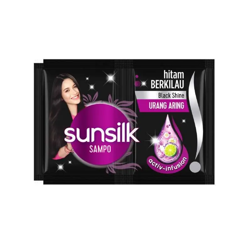 SUNSILK SHAMPOO GLOSSY BLACK SCT 10mL