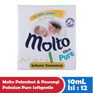 MOLTO PELEMBUT & PEWANGI PAKAIAN PURE SOFTGENTLE RCG 12x10mL